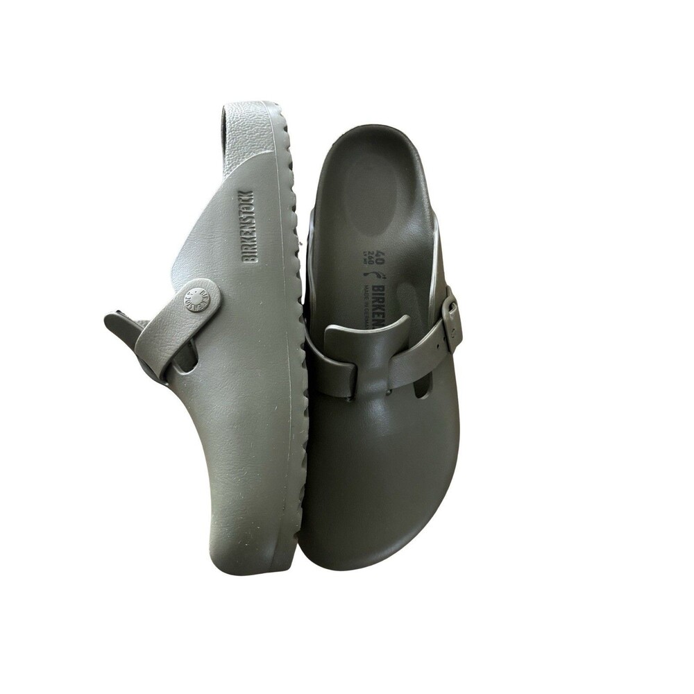 Birkenstock Boston Essentials EVA Clogs Khaki/Olive Size 40 EU,Women’s 9,Men’s 7 - Picture 2 of 5